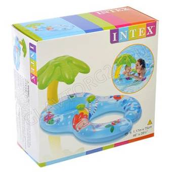 INTEX Круг с пальмой, 117х75см,возраст 1-2 , 56590