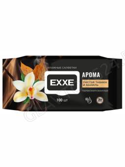 EXXE Влажные салфетки Листья табака и ваниль, 100 штук/12 НОВИНКА!!