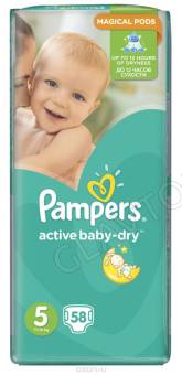 Памперс №60  Active Baby-Dry Junior №5 (11-16 кг) /3