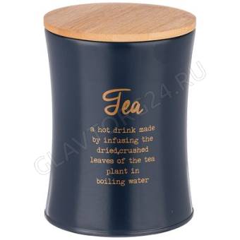 ЕМКОСТЬ Д/СЫП. ПРОДУКТОВ AGNESS "MIDNIGHT" "ЧАЙ" 11*14СМ/24 арт. 790-194