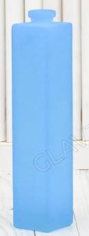 Ваза "Нарцисс" голубой матовый d-2см; 5,5х 26,5см РАСПРОДАЖА(потертости)