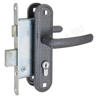 Замок врезной с/руч СТАНДАРТ Россия ЗВ4-7.02С серебро (10)