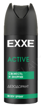 EXXE MEN мужской дезодорант спрей ACTIVE, 150 мл/12
