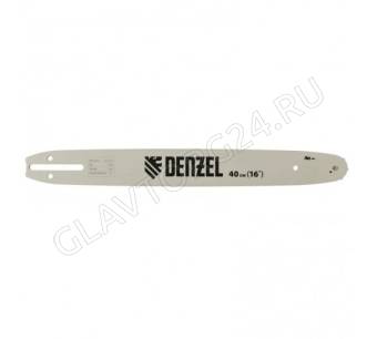 Шина для бензопилы DGS-4516, длина 40 см (16"), шаг 3/8", паз 1,3 мм, 57 звеньев// Denzel