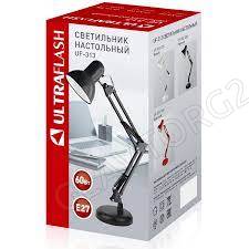 Свет. настольный Ultraflash UF-313 С02 черный (230V 60W)