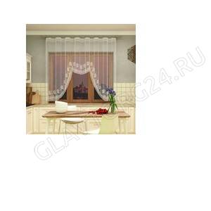 Занавеска для кухни 0С1464-Г50 160*285см белый
