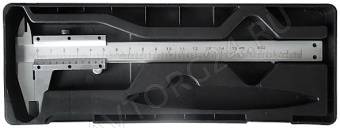 Штангенциркуль металлический нержавеющий 150мм/0,02мм (пластиковый кейс)/19844