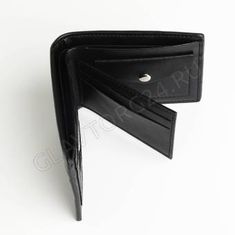Портмоне муж (538), 12*2*10 см, 2 отд, д/карт, д/монет, без застежки, черный   10470137