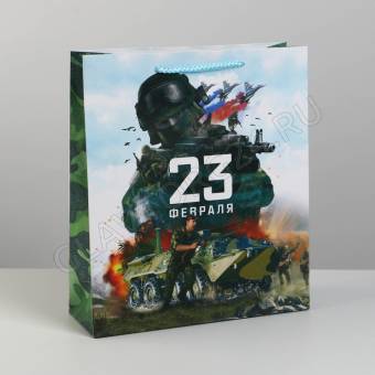 Пакет ламинированный вертикальный «Победа», M 25,5 ? 30 ? 9 см      7112476