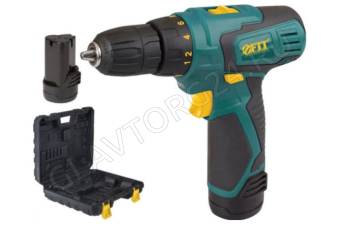 Дрель-Шуруповерт Акк. FIT 12,0В 2*Li-Ion 1,3Ач кейс/80181