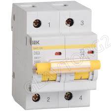Автоматический выключатель мод. 2п С 40А ВА 47-100 10,0 кА ИЭК/72