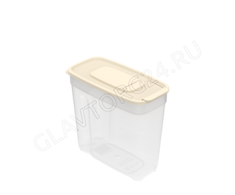 Контейнер для сыпучих продуктов 1,4л (170x85x155мм) (слоновая кость)