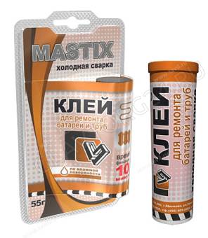 Холодная сварка MASTIX в тубе 55гр для батарей и труб/24шт