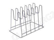 Подставка д/крышек настольная хром 5 секций (28*16*22см)/ 8