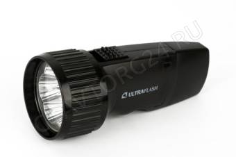 Фонарик Ultraflash LED3859   (фонарь аккум.220В, черный, 5 LED, SLA, пластик, коробка)