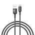Кабель USB штекер-MicroUSB штекер BY 1м TPE 2,4А черный — фото