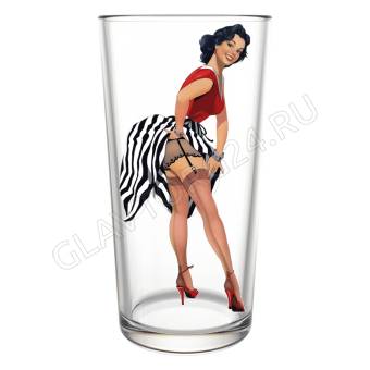 Набор стаканов 300мл выс. Pin-up girls 6шт. арт. 148-Д