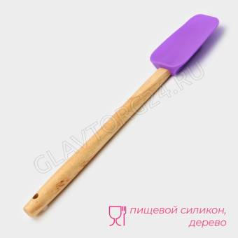 Лопатка 32х6х1,2 см "Бамбук", цвета МИКС 3629873