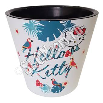 Горшок для цветов London D 160мм/1,6л Hello Kitty Тропики