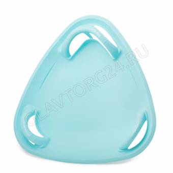 Санки-ледянки 580х600мм (голубой) (уп.4)