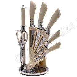 НАБОР НОЖЕЙ 8ПР. AGNESS С НОЖНИЦАМИ И МУСАТОМ НА ПЛАСТИКОВОЙ ПОДСТАВКЕ/6 арт. 911-644