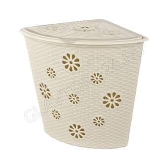 Корзина для белья "Плетёнка"(500х385х460) 35л (угл)(сл.кос)(уп6)
