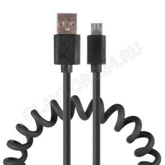 Кабель USB штекер-MicroUSB штекер FORZA 1м прорезиненный 1,5А микс