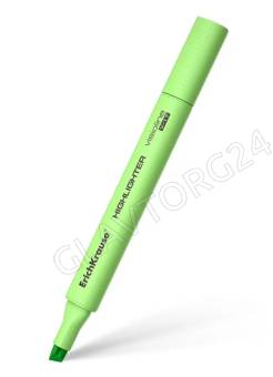 Текстмаркер ErichKrause Visioline V-17 Pastel, цвет чернил зеленый (в коробке по 12 шт.)
