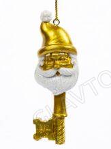 Подвесное украшение из полирезины "Золотой ключ"  арт. 91488 