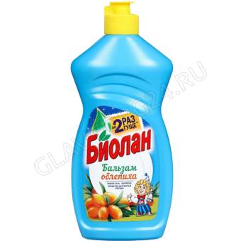Биолан жидкое моющее средство  для посуды 450мл/20шт облепиха 
