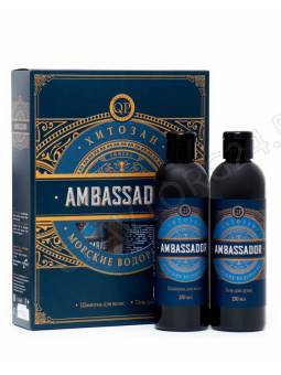 ПН Q.P. №1120-2 Ambassador Dark (шампунь д/волос 250мл+гель/д.д 250мл)
