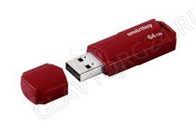Модуль памяти 64Gb USB 2.0 SmartBuy Clue бордовый