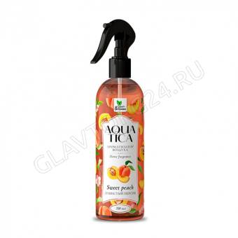 Aquatica Ароматизатор воздуха "Sweet peach/Душистый персик" (триггер) 350 мл. Clean&Green /15