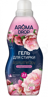 AROMA DROP гель для стирки 2в1 Aromatherapy Цветочный микс, 1000 г/6 АКЦИЯ