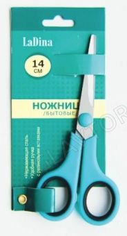 Ножницы 14см бытовые LaDina 400002-1/240/12