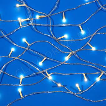 СНОУ БУМ Гирлянда эл. вьюн 20м, 120LED, шампань, 8 режимов, ПВХ прозрачный, 220В