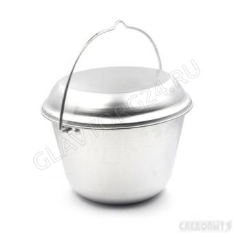 Котелок 6,0л костровой "СЛЕДОПЫТ" конический алюм./10/ арт. PF-CWS-P98
