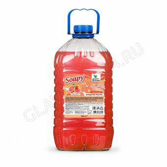 Жидкое мыло "Soapy" light 5л эконом "Грейпфрут" Clean&Green /2
