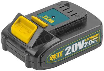Батарея аккумуляторная FIT 20В Li-Ion 2,0Ач индикатор заряда/79935