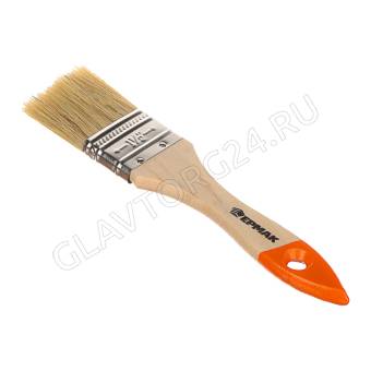 ЕРМАК Кисть малярная плоская "Basic" нат. щетина 1,5" (38мм)