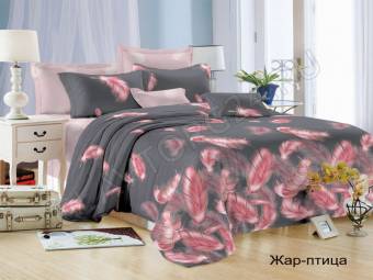 КПБ Евро Satin collection Микросатин ЖАР-ПТИЦА Под200*220+Пр220*240+2Нав(70*70)