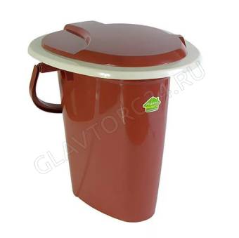 Ведро-туалет "Адис" 15,5л терракот С406ТЕР