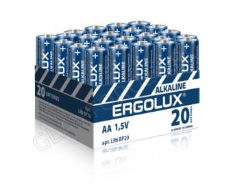 Ergolux.. LR6 Alkaline BP20 (ПРОМО, LR6 BP20, батарейка,1.5В)