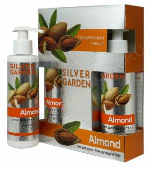 Набор подарочный 774 SILVER GARDEN МИНДАЛЬ  (Крем200 + Гель д/душа 250)