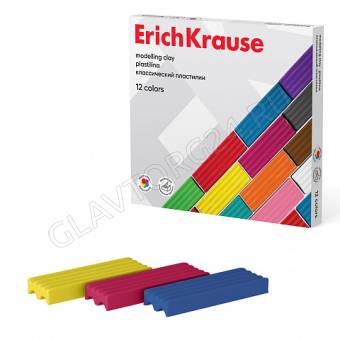 Пластилин 12цв 192г Классический Basic 50558
