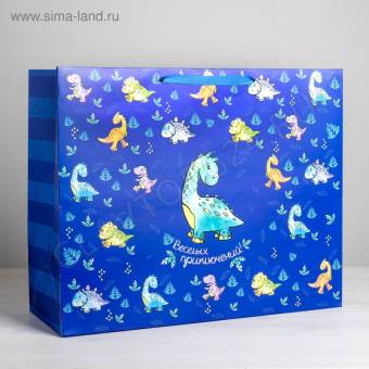 Пакет ламинированный «Весёлых приключений», XL 49*40*19 см 2804883