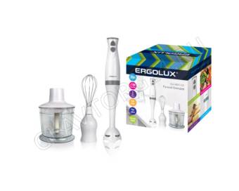 Блендерный набор ERGOLUX ELX-BS01-C31 500Вт (насадка д/смеш,венчик,измельчитель) бело-серый