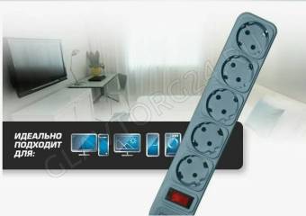 Фильтр сетевой CT-8900-5-3.0 5роз сер