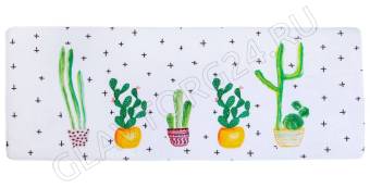 Ковер Этель "Кактусы" 45*120 см, велюр, поролон 400г/м2   3922874