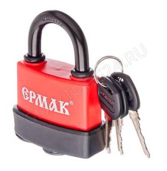 Замок Ермак навесной всепогодный 63мм на блистере